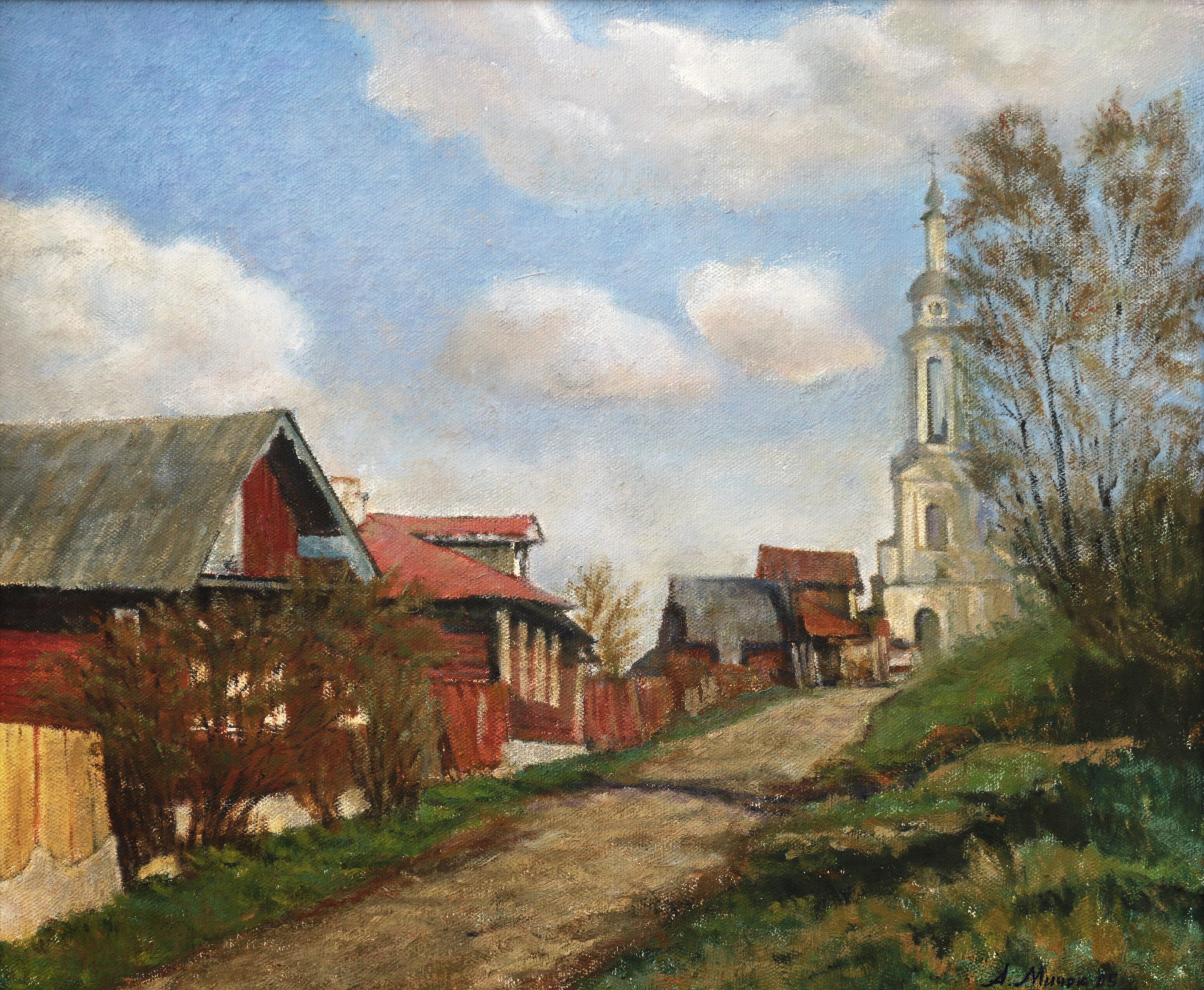 Мичри А. И. Улица старого Плёса. 2005. Холст, масло. 50Х60