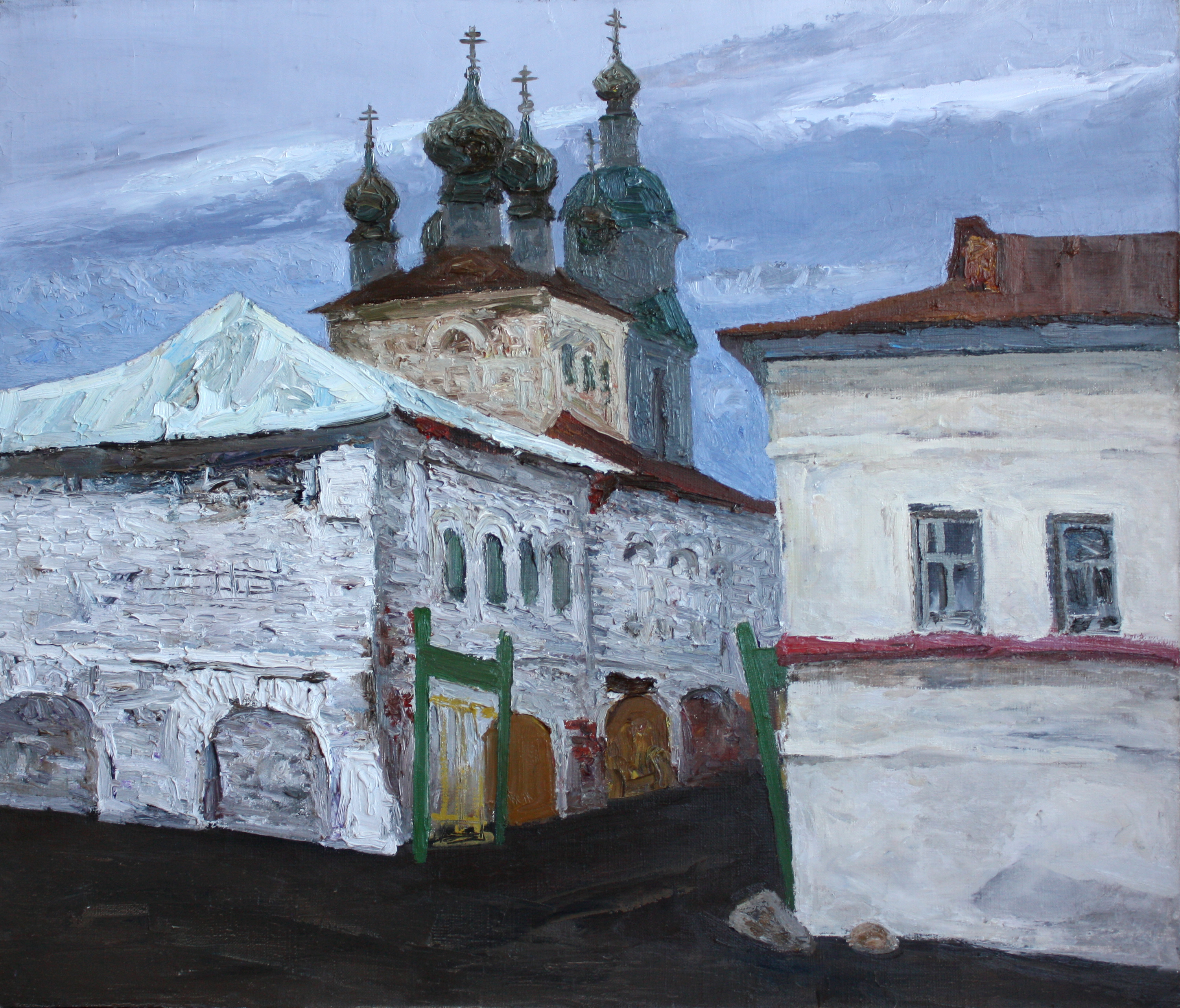 Дайбов В. А. Церковь Воскресения в Плёсе. 2004. Х., м. 60х70