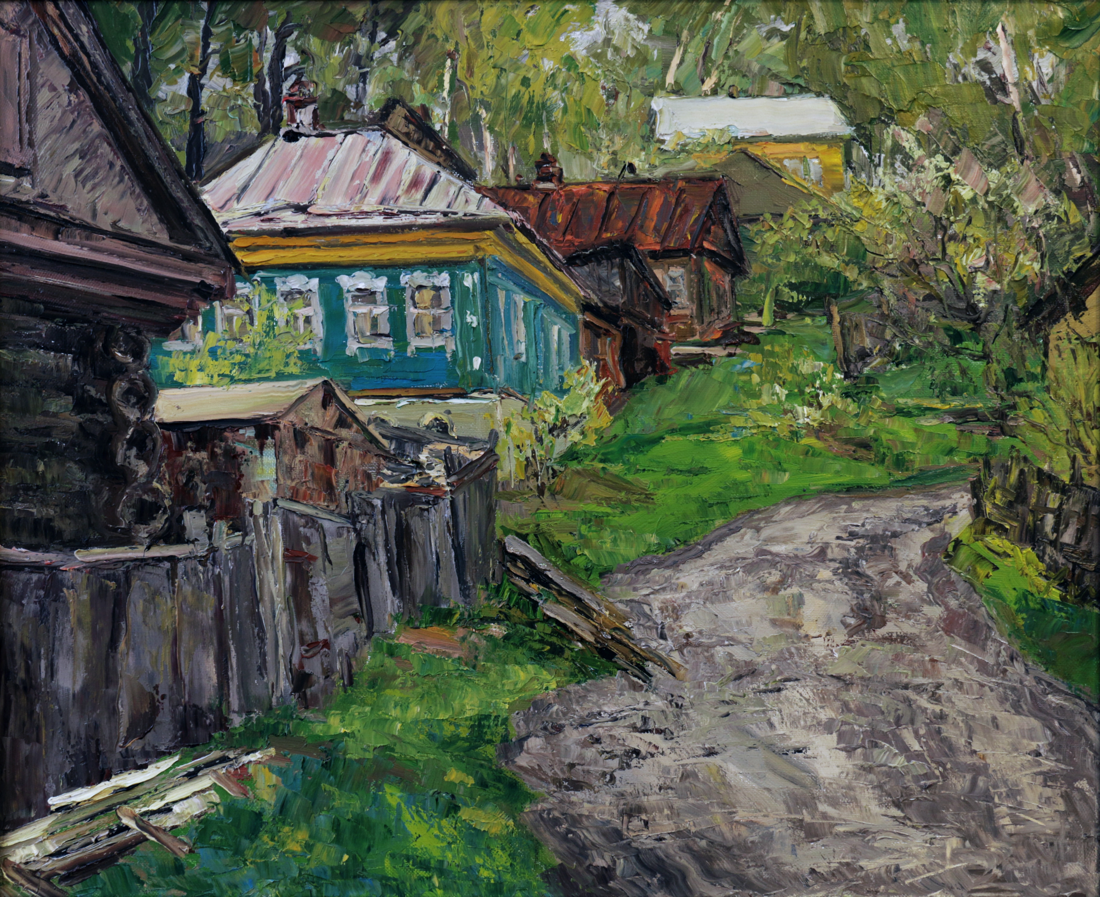Жарков Ю. Д. Плёс. Рыбная слобода. 2005. Х., м. 65х80