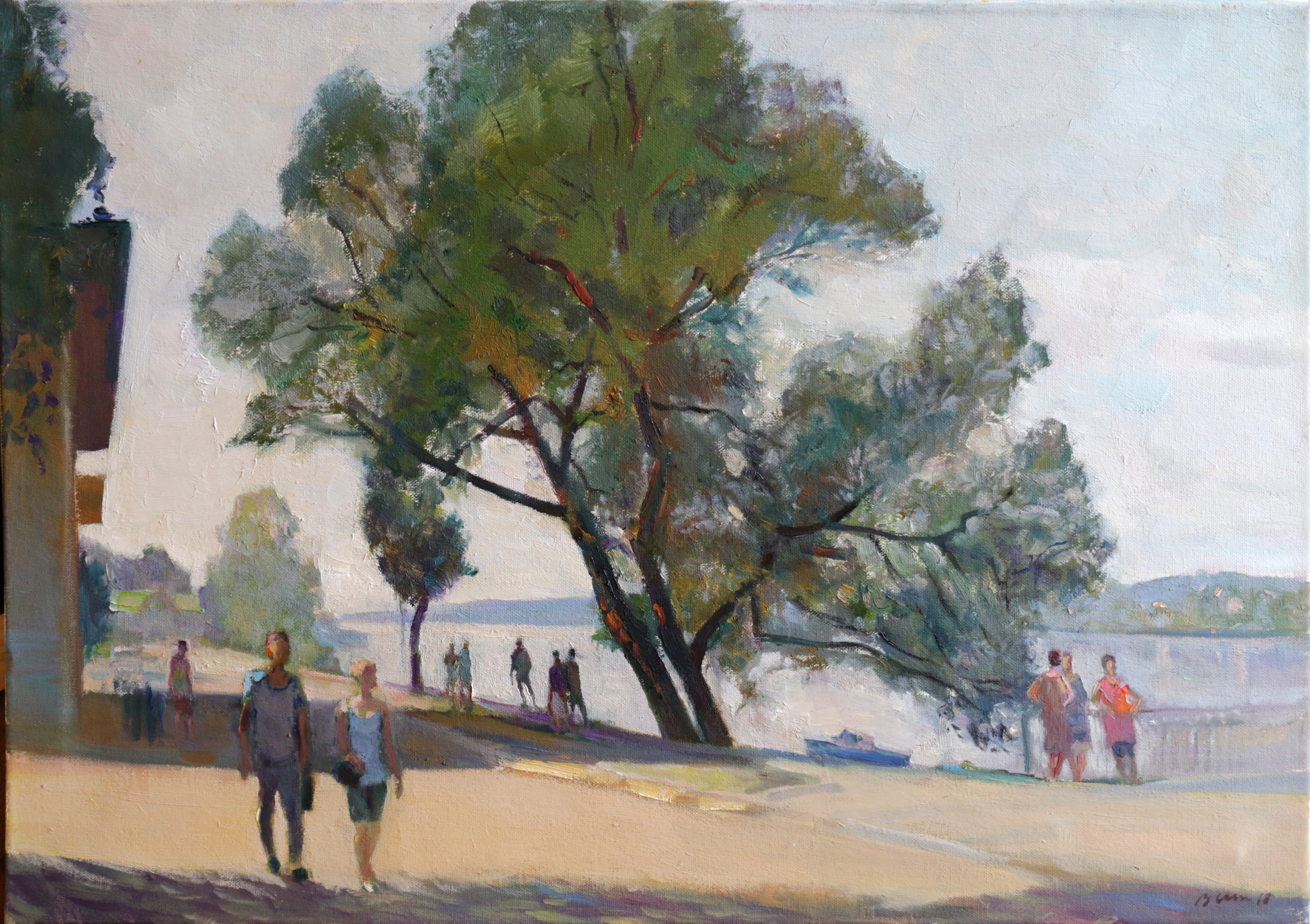 Шпаковский В. Е. Набережная Волги. 2018. Холст, масло. 50х70