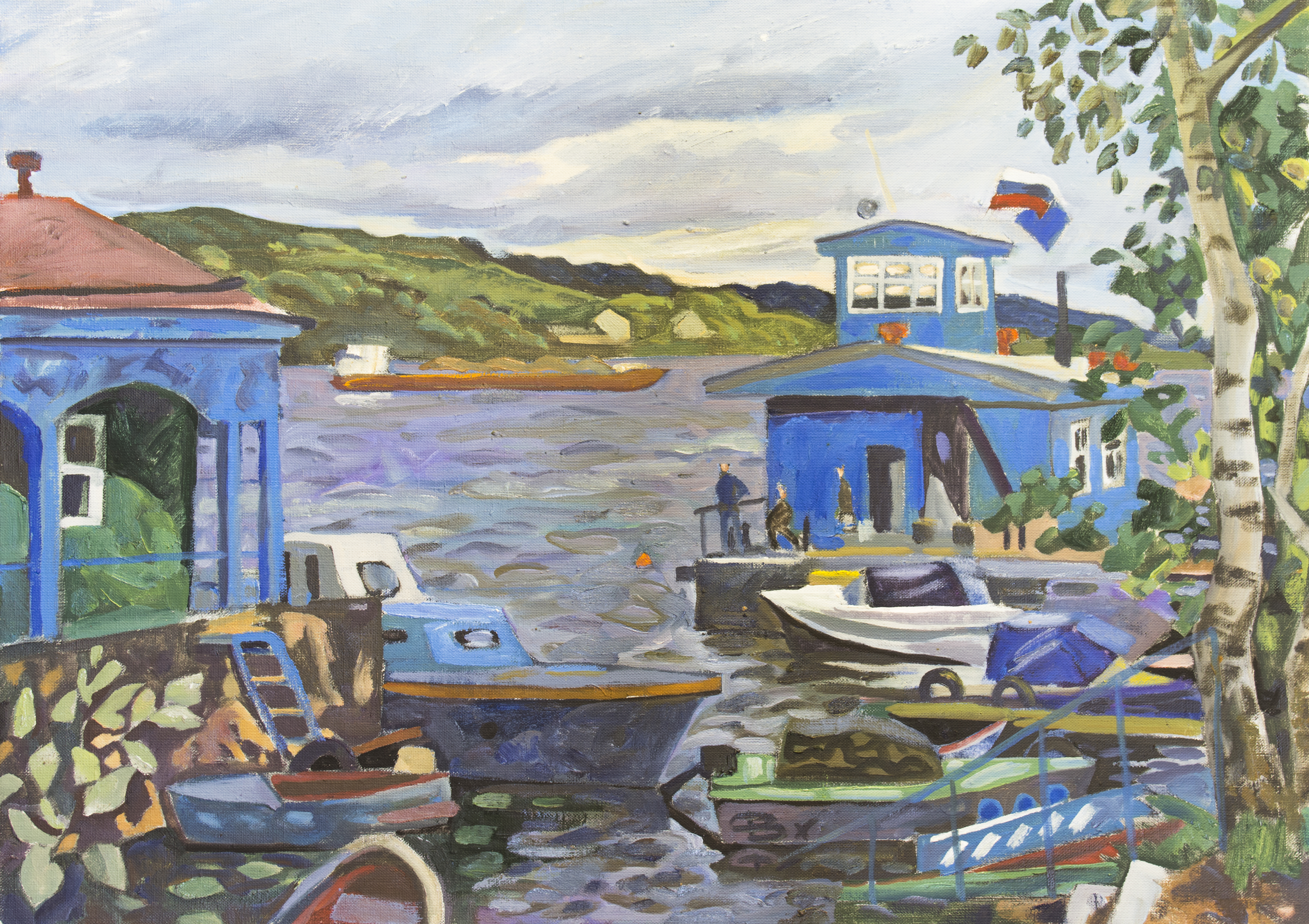 Филиппов В. Н. Спасательная станция. 2010. Холст, масло. 49.5х69.5