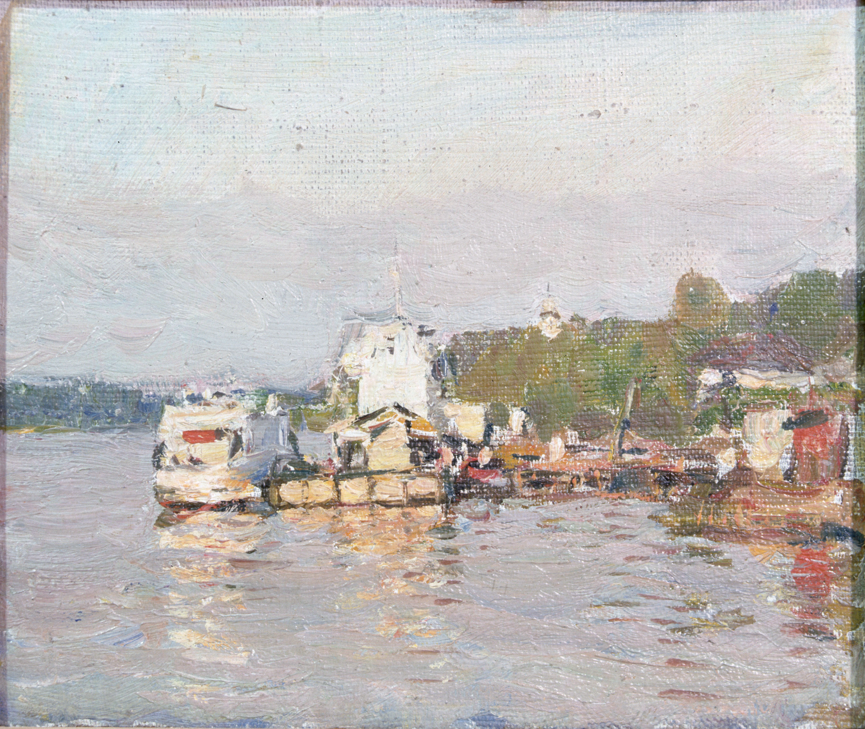 Фёдоров В. А. Плёс. 1979. Картон, масло. 20х24