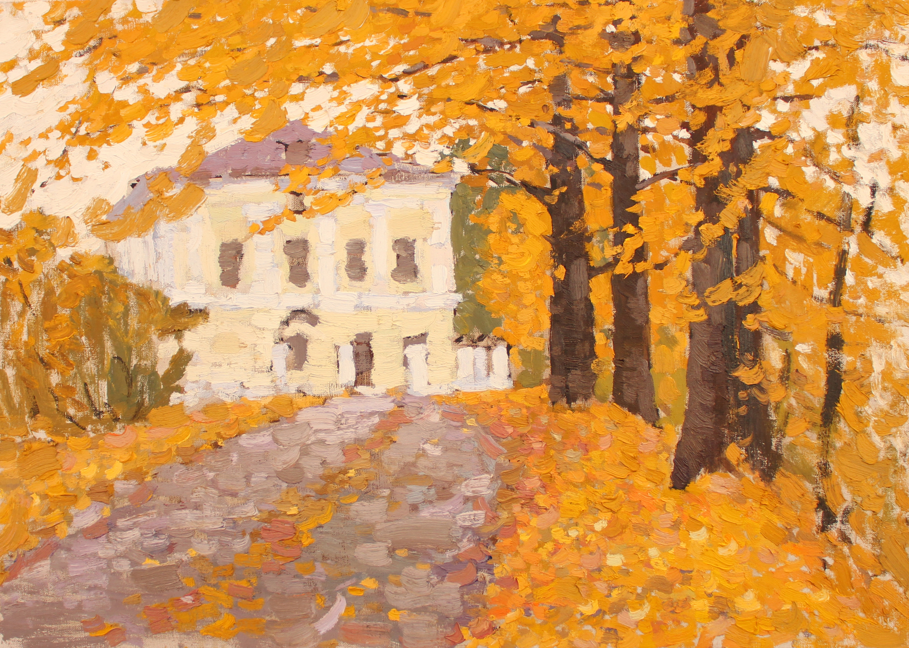 Куракса В. В. Музей пейзажа в Плёсе. 2013. Холст, масло. 50х70