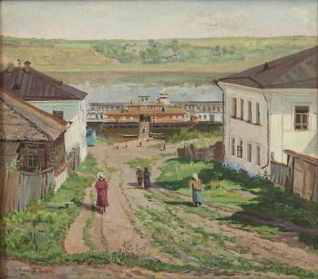 Лукин Б. Н. Старый Плёс. 1951. Холст, масло, 67х74
